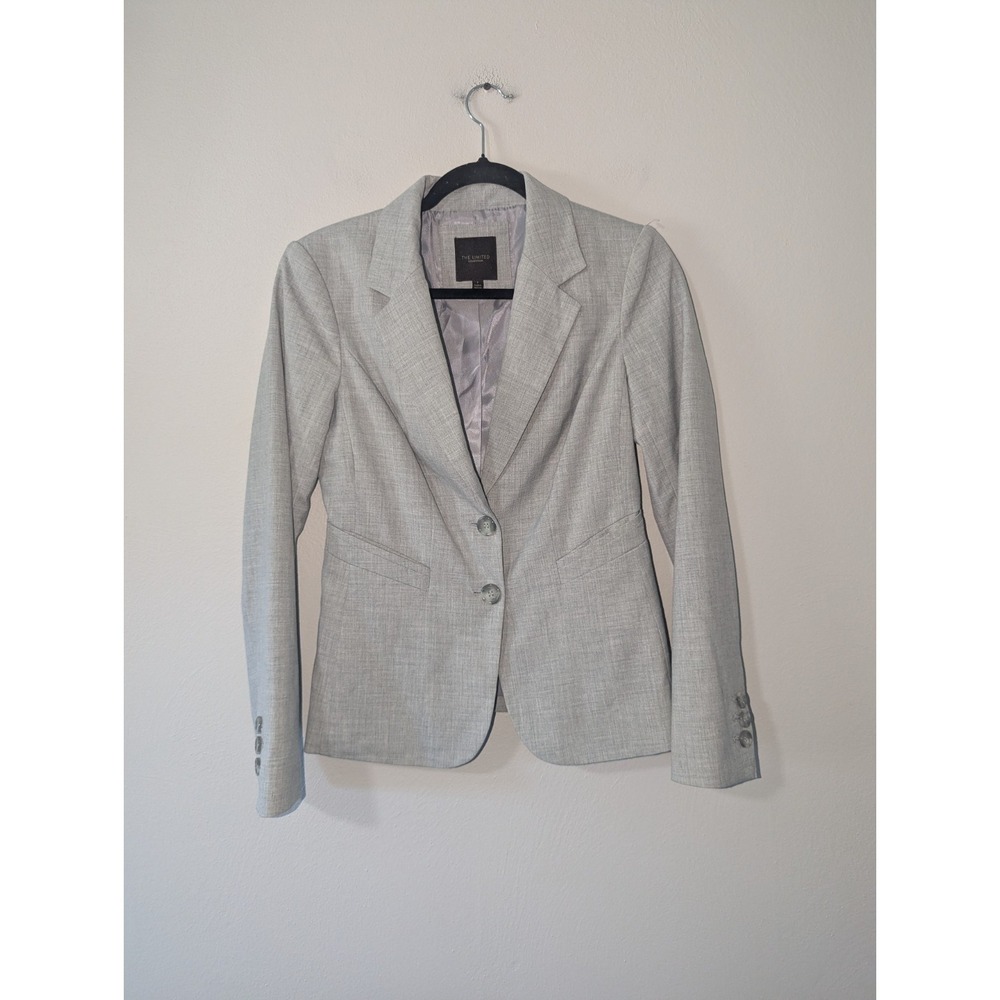 2 The Limited Collection Light Gray Fitted Blazer